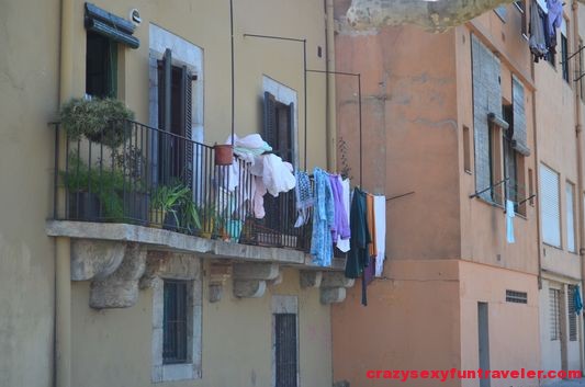 clothes drying in Girona