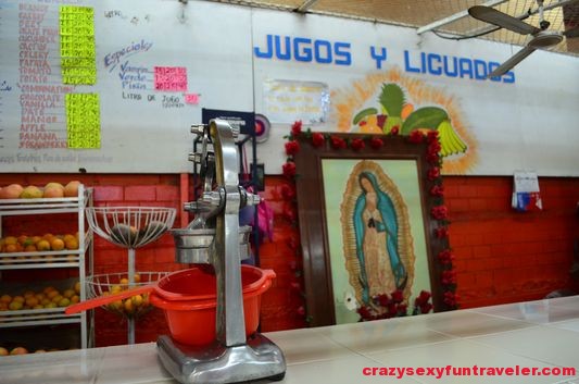 fresh juices at Mercado Madero La Paz