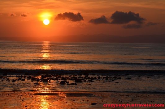 a sunrise at Playa Tamales Blue Osa