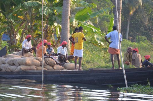 Kerala Backwaters houseboat from Kollam to Alleppey Lake & Lagoons (141)
