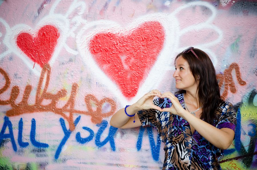 Lennon wall in Prague