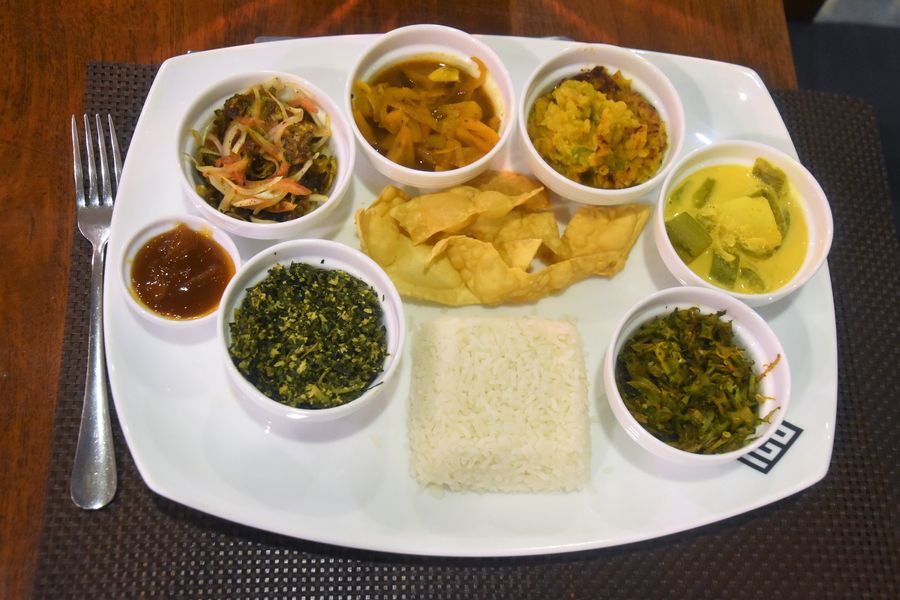 Sri Lankan vegan curry with coconut milk