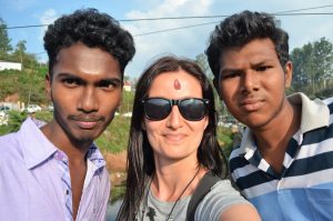 a selfie with locals in Munnar
