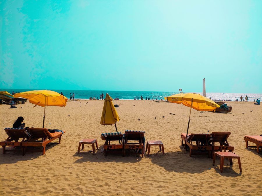 one of the many beaches in Goa