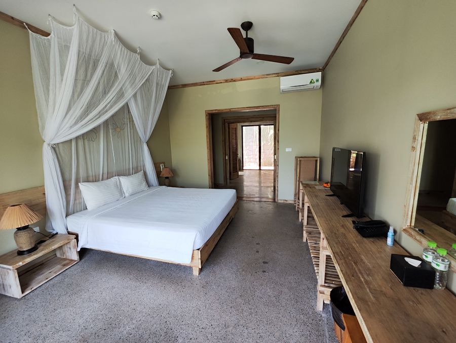 my bedroom in bungalow at Lahana Resort Phu Quoc
