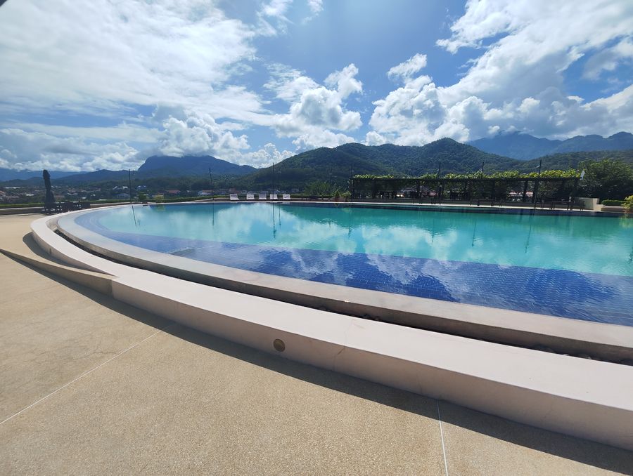 sustainable Luang Prabang View Hotel swimming pool views