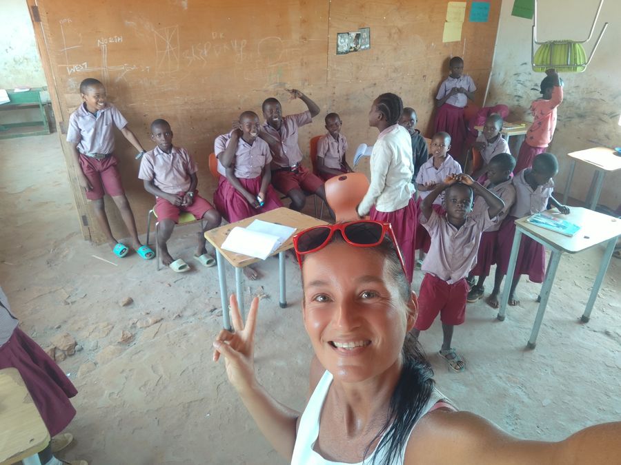 challenging 2024 year - at a local school in Kenya